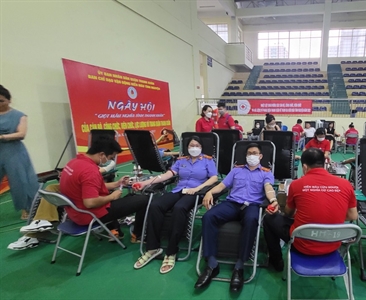 Viện KSND quận Thanh Xuân tham gia hiến máu tình nguyện